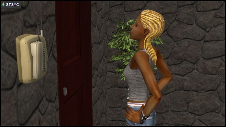 Ophelia Nigmos eavesdrops at her aunt's bedroom